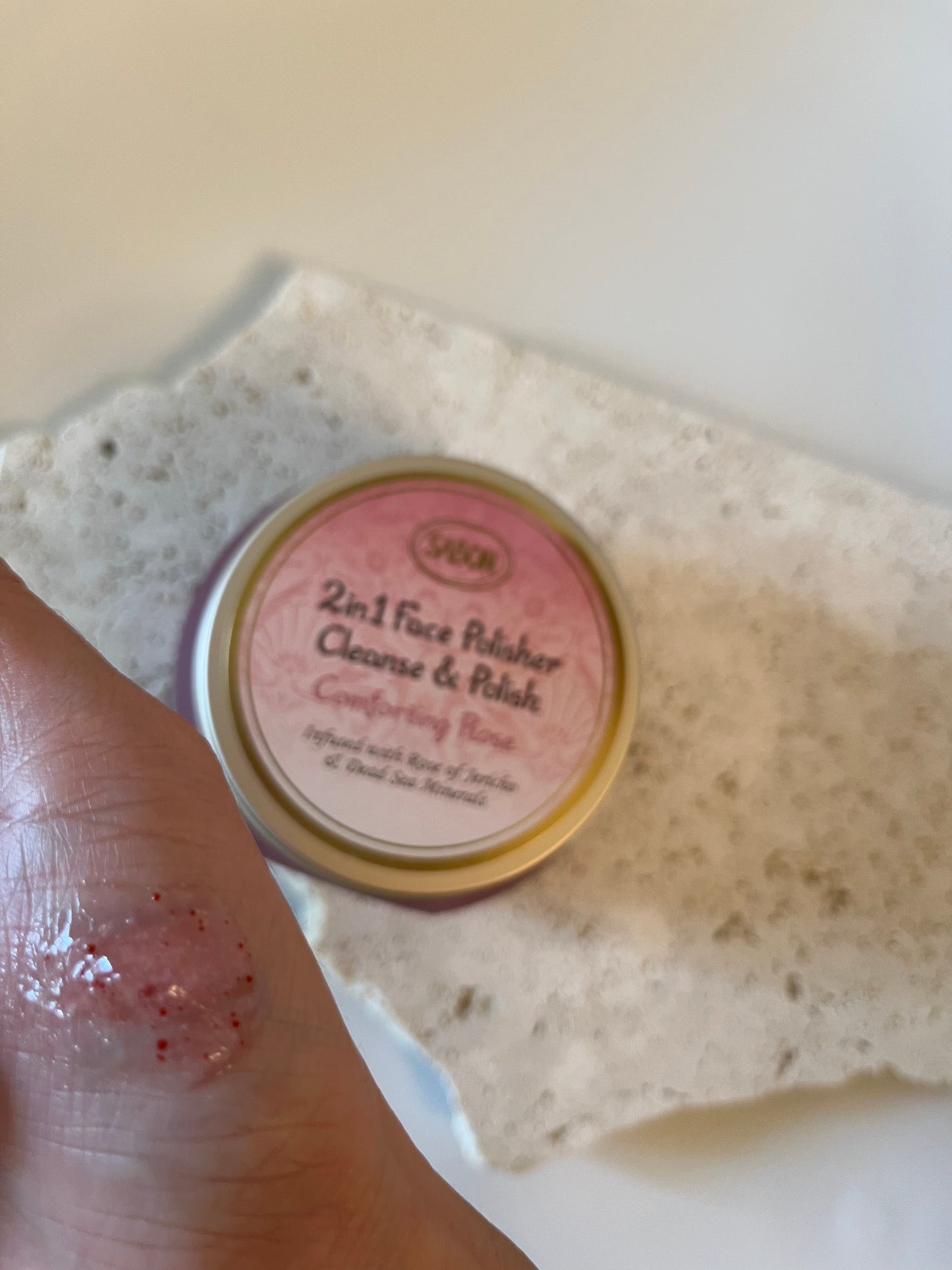 フェイスポリッシャー コンフォーティング・ローズ/SABON/スクラブ・ゴマージュを使ったクチコミ(1枚目)