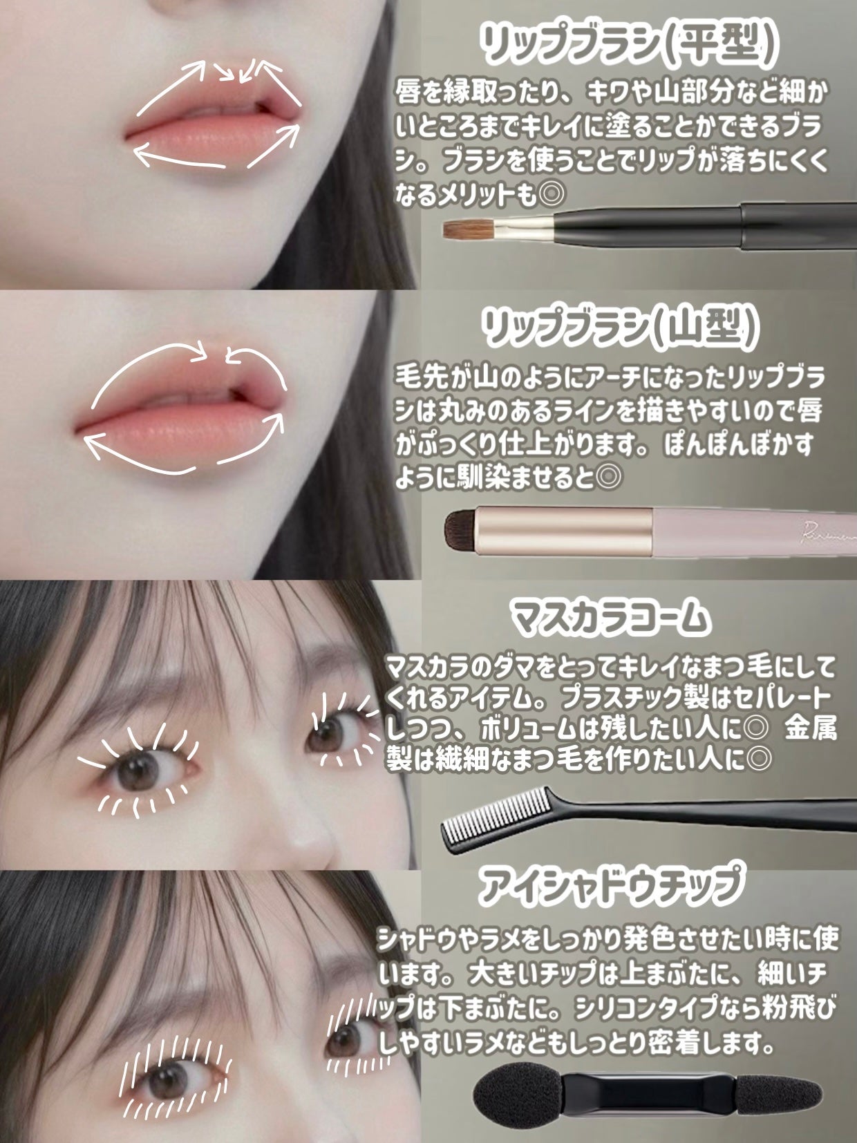 アイシャドウブラシセット/ロージーローザ/メイクブラシを使ったクチコミ(6枚目)