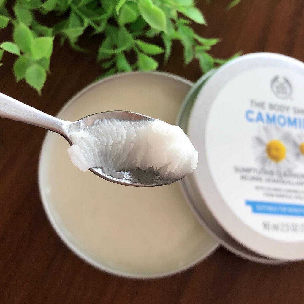 カモマイル サンプチュアス クレンジングバター/THE BODY SHOP/クレンジングバームを使ったクチコミ(2枚目)