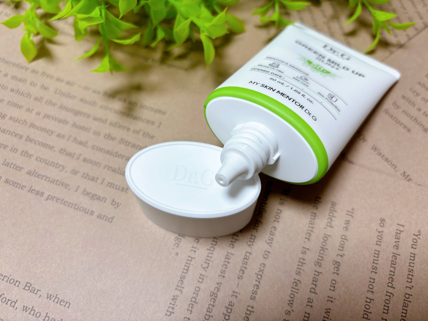 グリーンマイルドアップサンプラス/Dr.G/日焼け止めクリームを使ったクチコミ(3枚目)