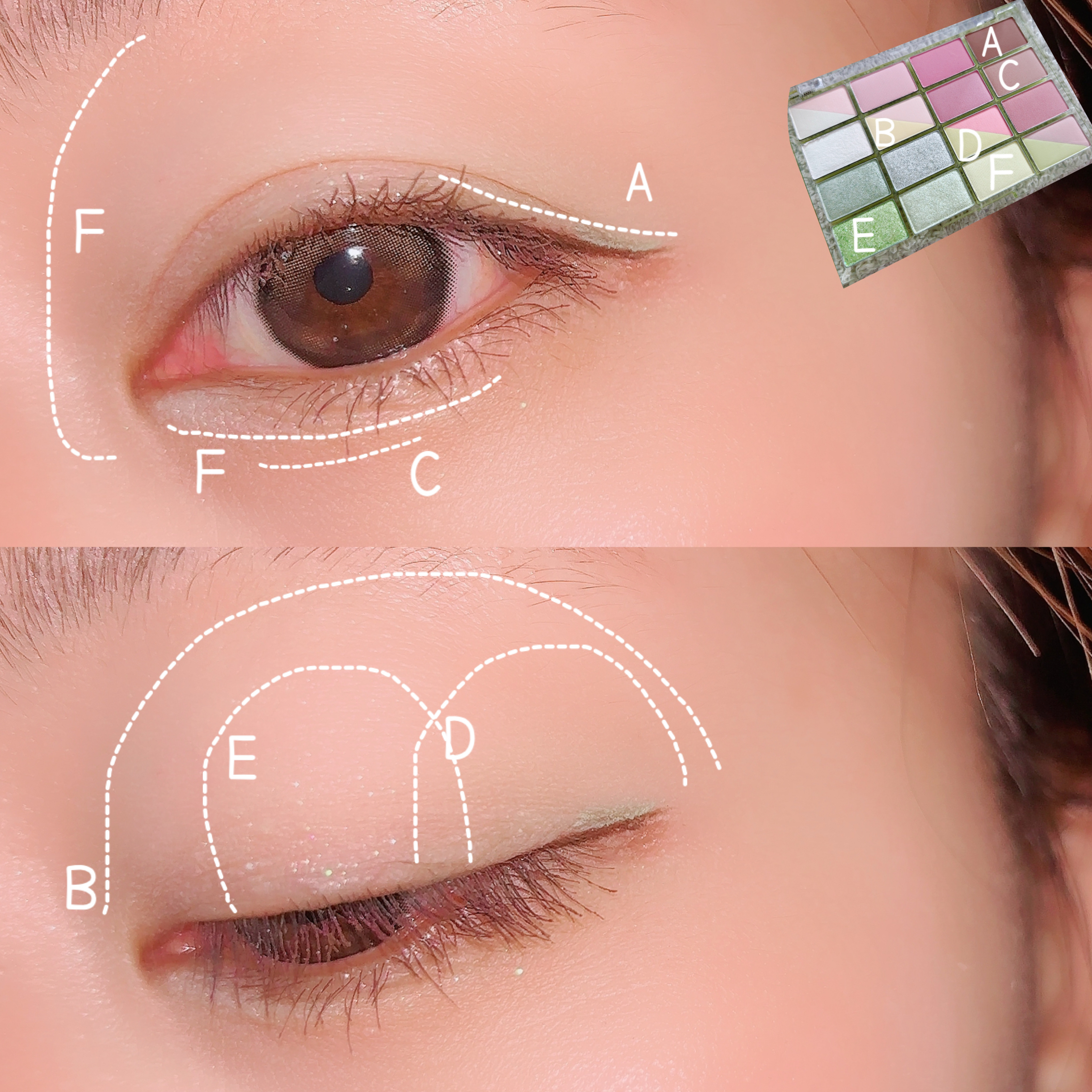 ソフトカラーリングリップパレット/wakemake/口紅を使ったクチコミ（3枚目）