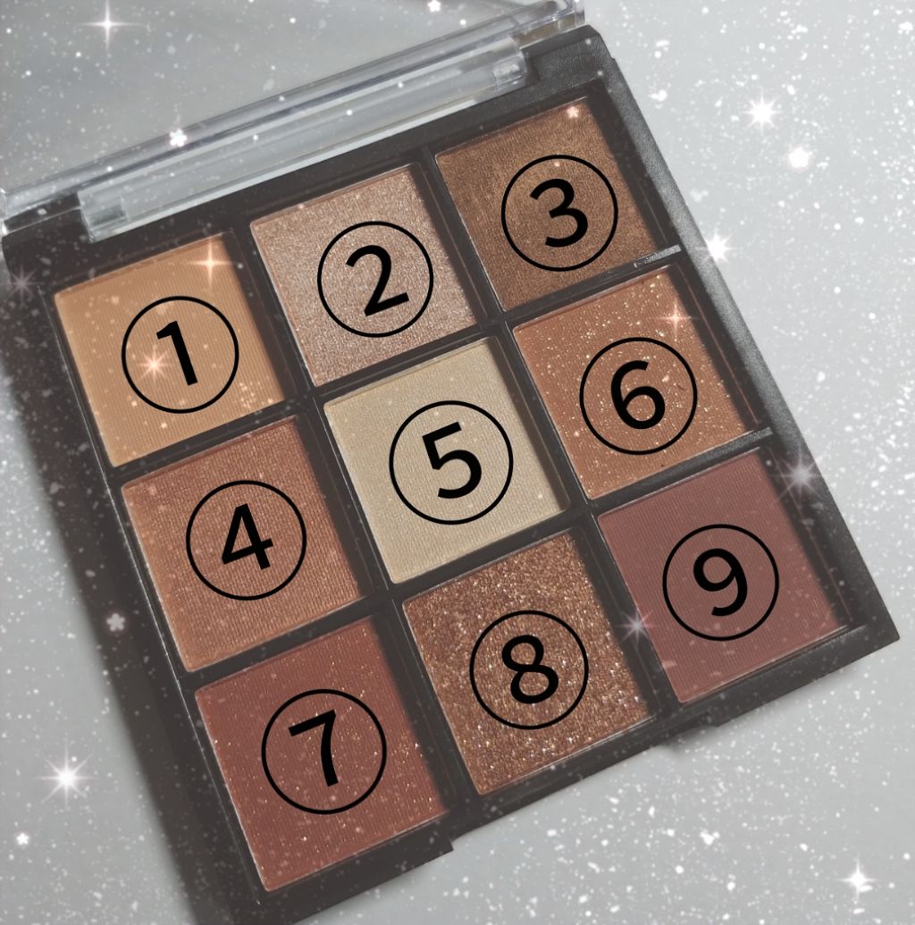 UR GLAM BLOOMING EYE COLOR PALETTE/U R GLAM/アイシャドウパレットを使ったクチコミ(2枚目)