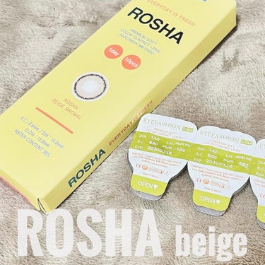 蜜のレンズ ROSHAのクチコミ「⁡
⁡
⁡
蜜のレンズさまからいただきました
⁡
⁡
ROSHA beige
⁡
DIA:14.....」（1枚目）