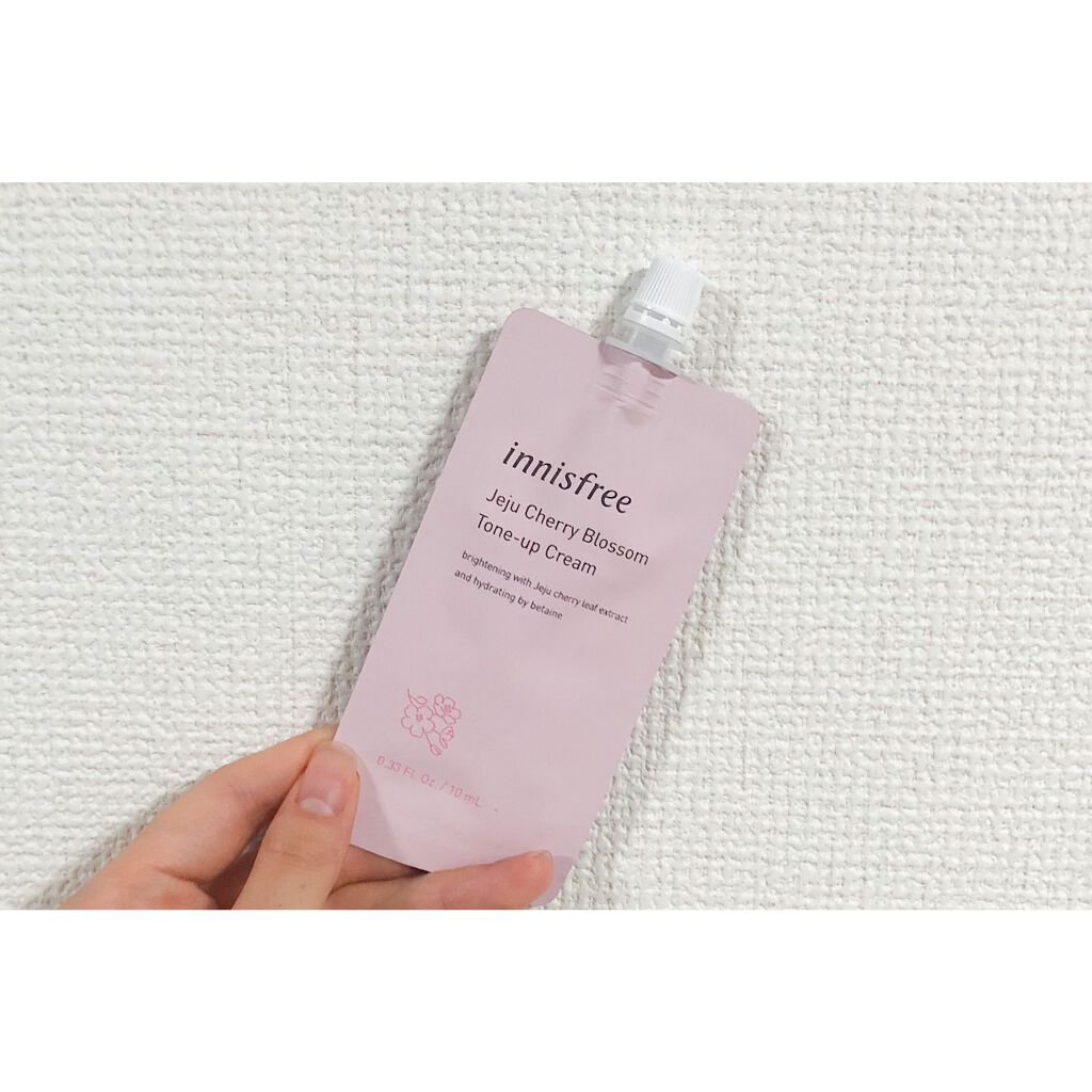 チェジュ チェリーブロッサム トーンアップクリーム/innisfree/化粧下地を使ったクチコミ（1枚目）