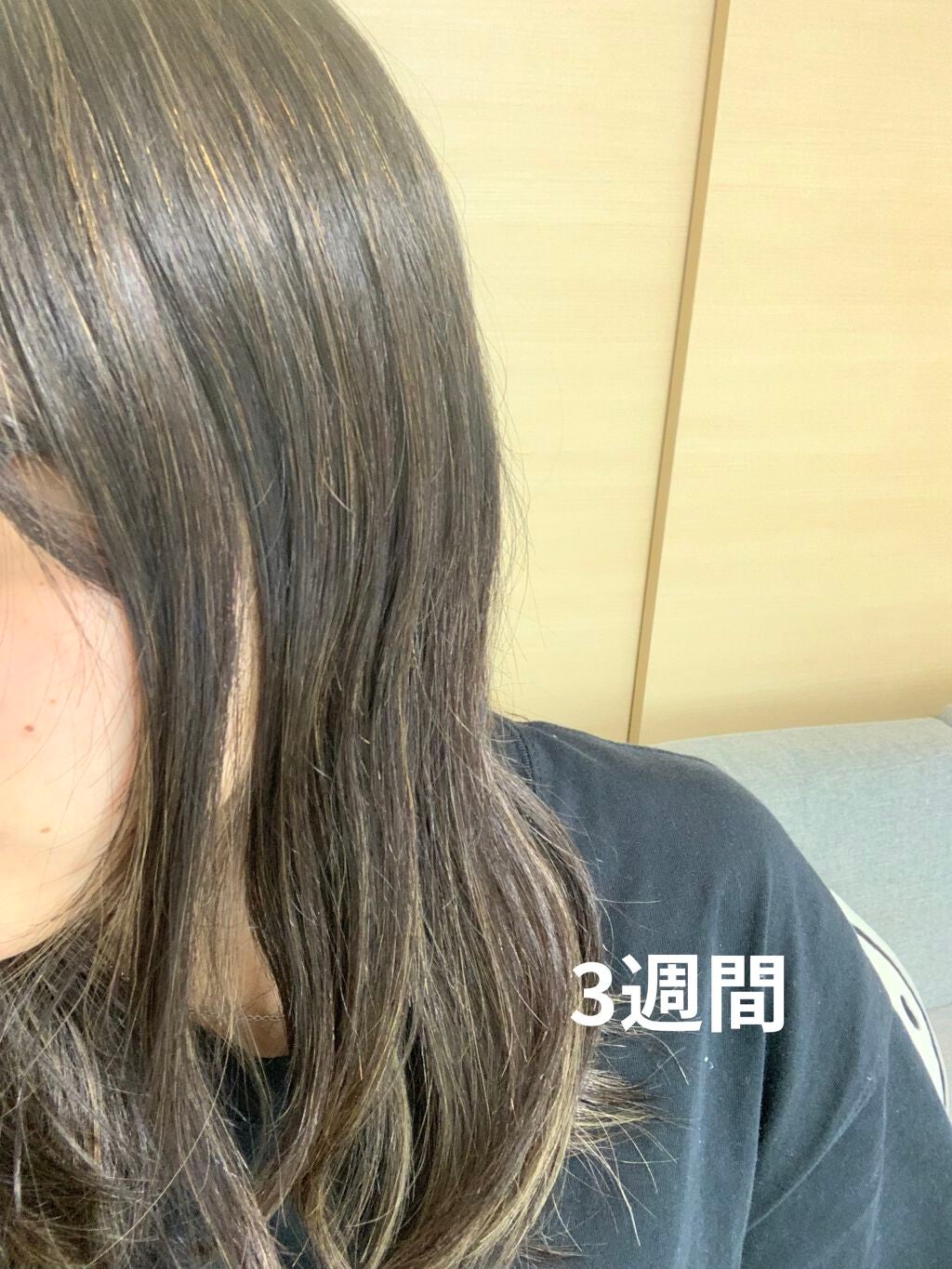 ゆんち on LIPS 「✨✨退色検証しました✨✨✳︎髪色✳︎暗髪✖️ハイライトブルーア..」(6枚目)