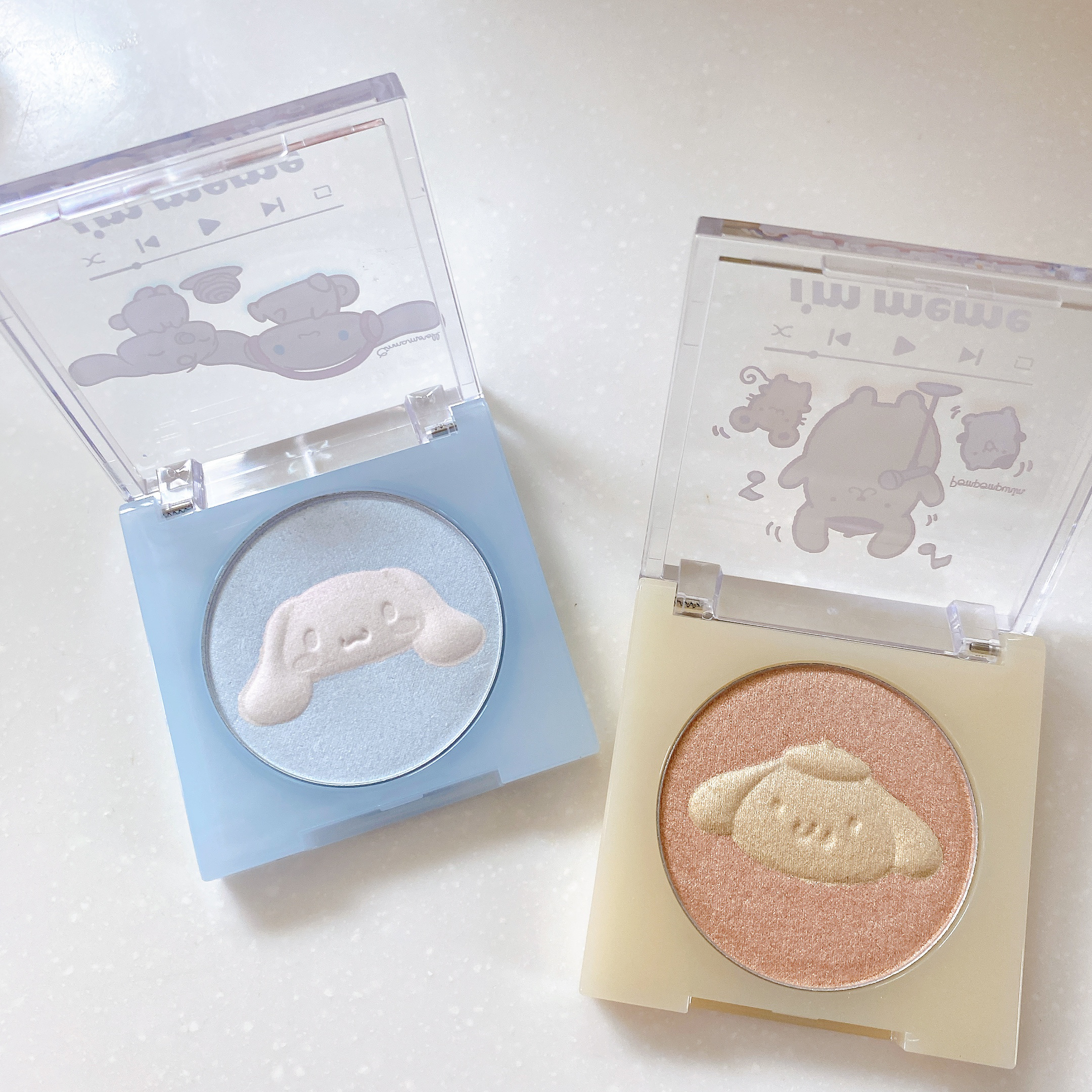 シャインキャッチャーマルチハイライター ポムポムプリン ハーモニー/i’m meme/パウダーハイライトを使ったクチコミ（2枚目）