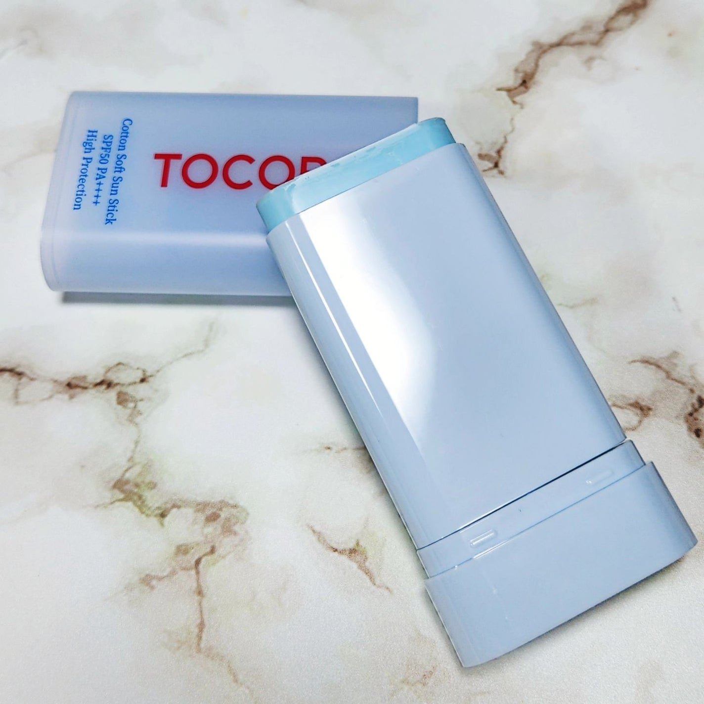 コットンソフトサンスティック/TOCOBO/日焼け止めスティックを使ったクチコミ(2枚目)