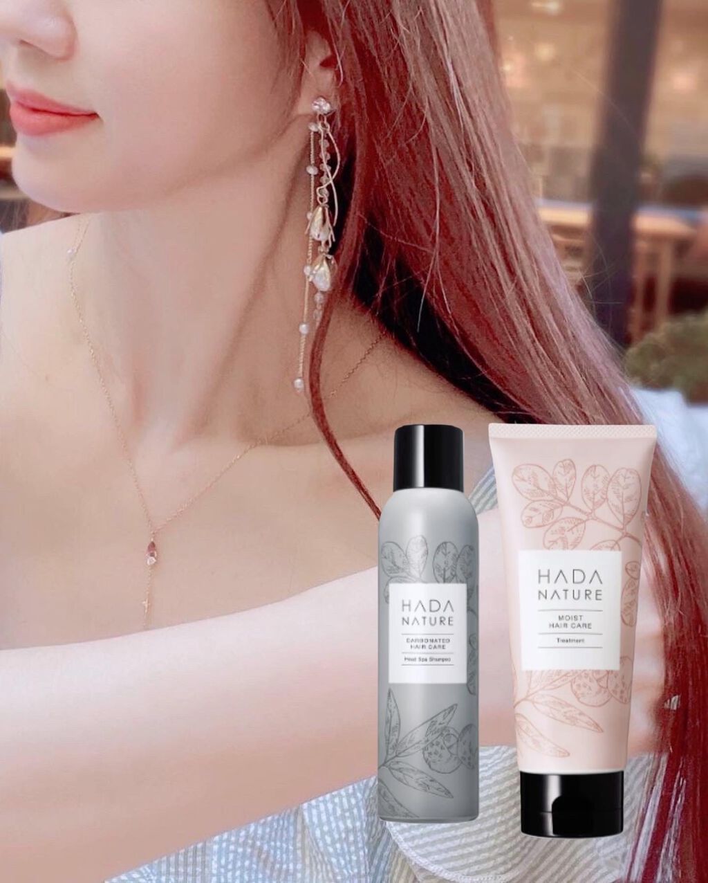 #肌ナチュール
#HADANATURE 
⁡
⁡
最近お気に入りのシャントリ⋆☽ °꙳
⁡
⁡
@hadanature_official 
⁡
⁡
濃密な炭酸泡のシャンプーと
吸着型ヒアルロン酸のトリートメントで
うるツヤヘアに･.｡⚪︎◯