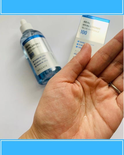 リアルヒアルロニックブルーアンプル 100/Wellage/美容液を使ったクチコミ(4枚目)