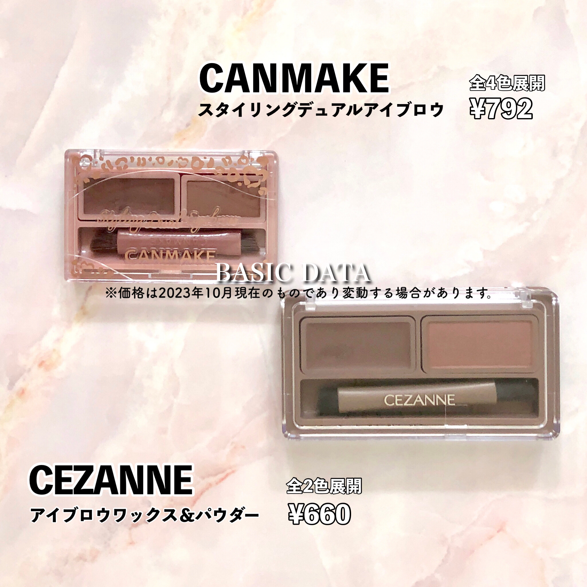 アイブロウワックス＆パウダー/CEZANNE/アイブロウを使ったクチコミ（3枚目）