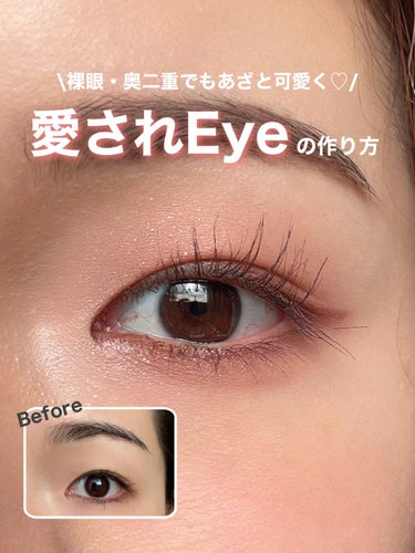 【裸眼・奥二重でもあざとく♡】愛されEyeの作り方

今回は裸眼や一重でもあざと可愛くなれちゃうアイメイクのご紹介です🤍
 ▶︎▶︎使用アイテム
 🖇CANMAKE シルキースフレアイズ  10 スウィ