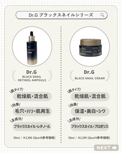 ブラックスネイル クリーム/Dr.G/フェイスクリームを使ったクチコミ(2枚目)