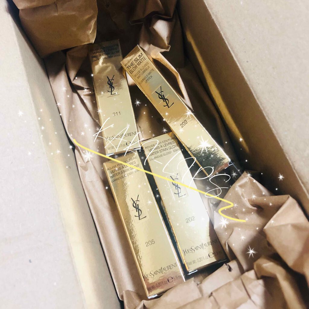 ルージュ ピュールクチュール ヴェルニ ウォーターステイン/YVES SAINT LAURENT BEAUTE/口紅を使ったクチコミ(3枚目)