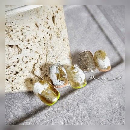 AQUA COLOR GEL J20 Clear Oak/AQUA NAIL/ジェルネイルを使ったクチコミ(2枚目)