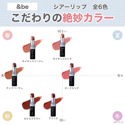 &be シアーリップ/&be/口紅を使ったクチコミ(1枚目)