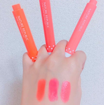 ピュア シャイン メルティング ティント/ネイチャーリパブリック/リップティントを使ったクチコミ(3枚目)