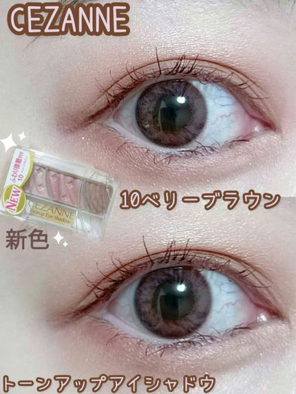 トーンアップアイシャドウ/CEZANNE/アイシャドウパレットを使ったクチコミ(1枚目)