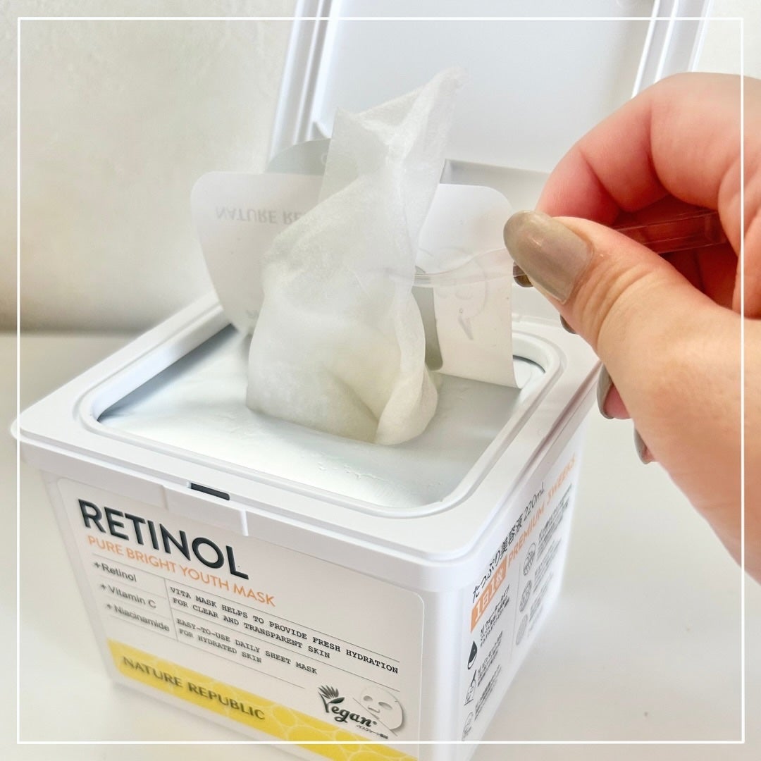 キューブマスク レチノール/ネイチャーリパブリック/シートマスク・パックを使ったクチコミ(1枚目)