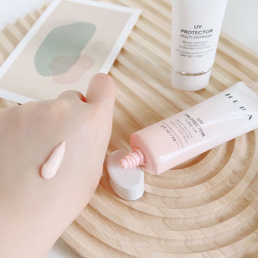 UVプロテクター トーンアップ/HERA/日焼け止めクリームを使ったクチコミ(3枚目)