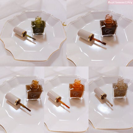 グロッシーコート ブラックティー/スキューズミー/オールインワンネイルを使ったクチコミ(2枚目)