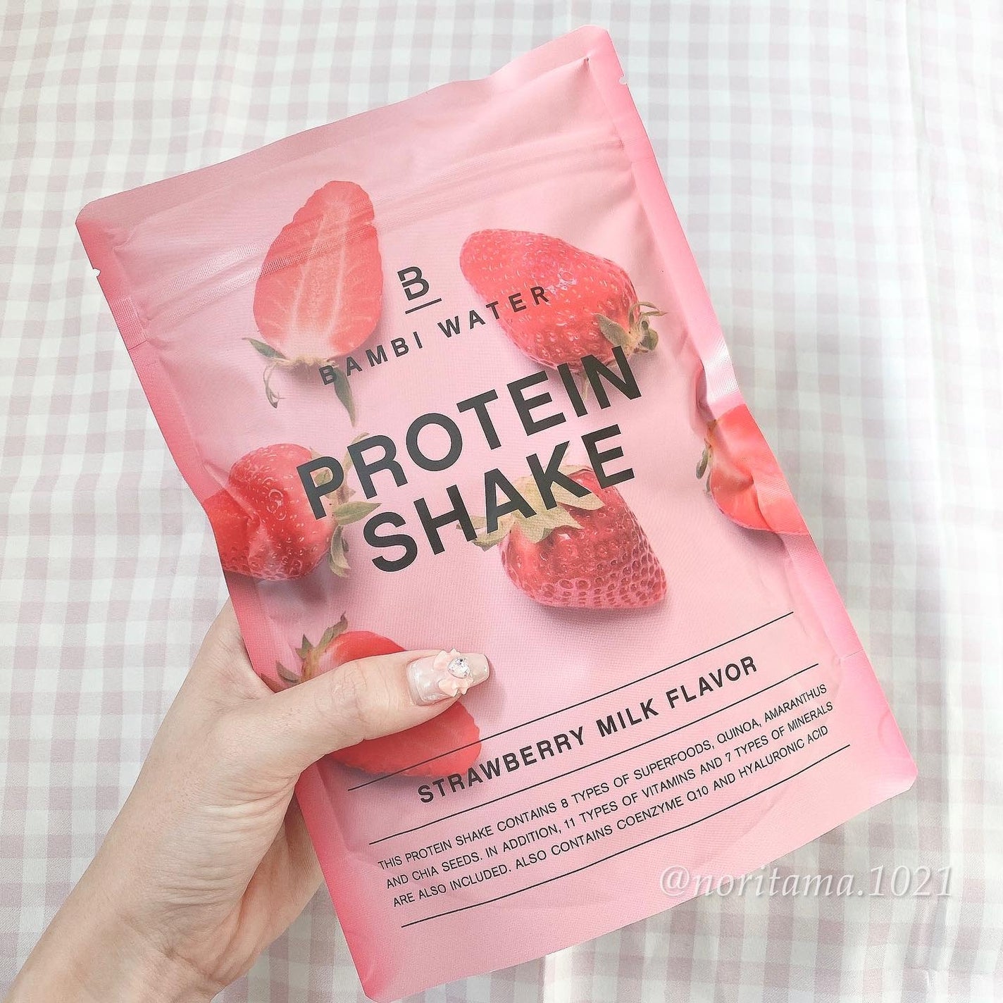 プロテインシェイク ストロベリーミルク/BAMBI WATER/その他プロテインを使ったクチコミ(5枚目)