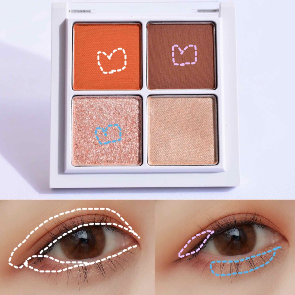 THE アイパレR/b idol/アイシャドウパレットを使ったクチコミ(5枚目)