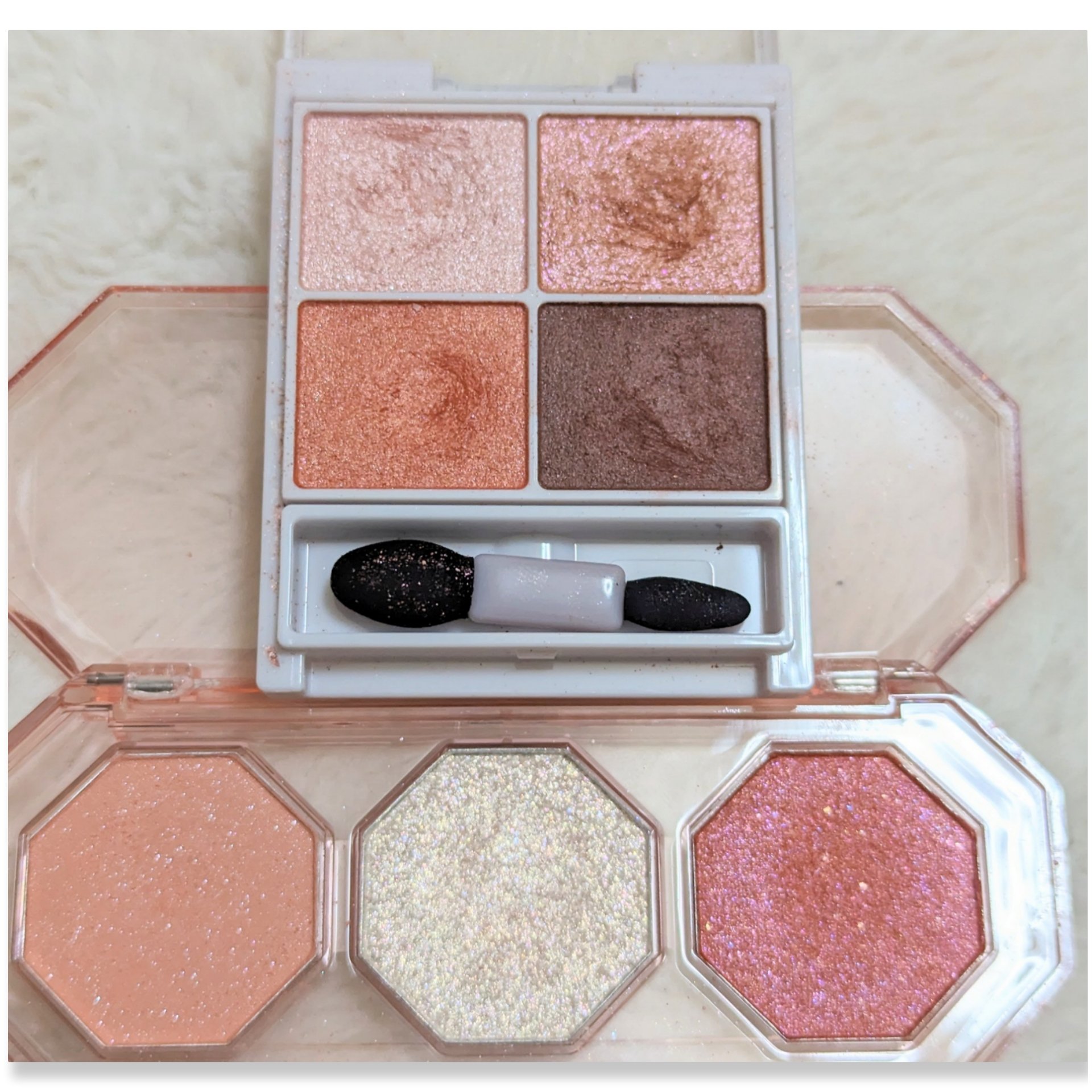 ダイヤモンドクラッシュパレット 01 ビジンコーラル/ドド/アイシャドウパレットを使ったクチコミ（3枚目）