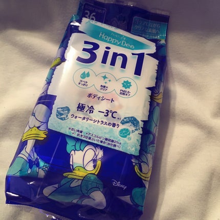 ハッピーデオ ボディシート 極氷冷アイスダウン シャープミント/マンダム/ボディシートを使ったクチコミ(1枚目)