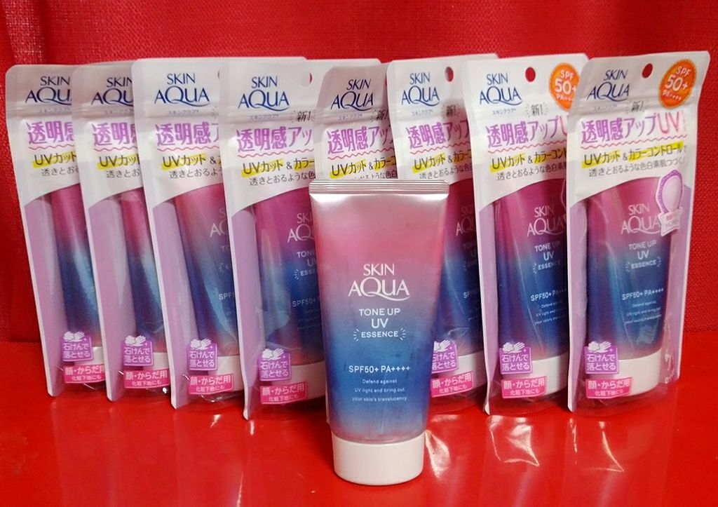 スキンアクア トーンアップUVエッセンス/スキンアクア/日焼け止めクリームを使ったクチコミ(1枚目)