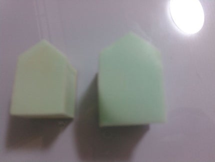 メイクアップスポンジ バリューパック ハウス型 14個/DAISO/パフ・スポンジを使ったクチコミ(4枚目)