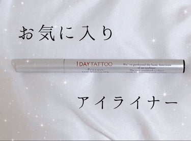 1DAY TATTOO プロキャスト ザ・アイライナー/K-パレット/リキッドアイライナーを使ったクチコミ（1枚目）