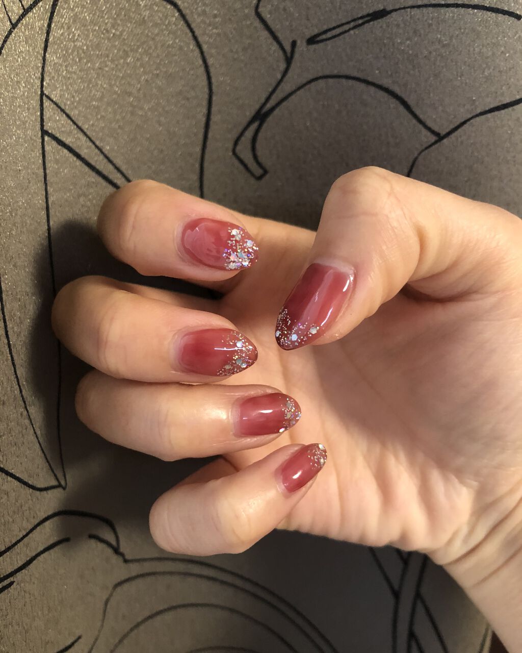 ジェルネイル（ライト対応）/セリア/ジェルネイルを使ったクチコミ（2枚目）