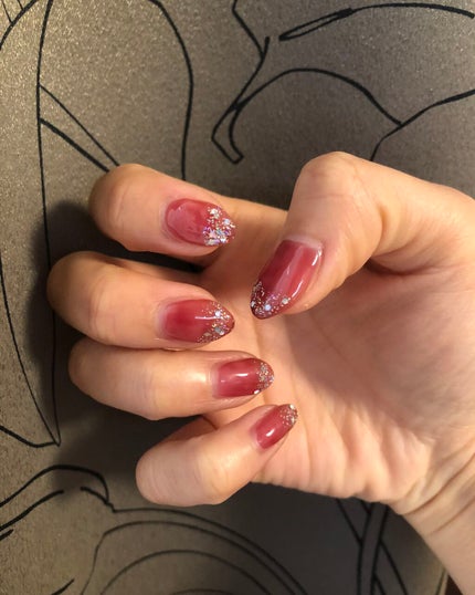 ジェルネイル(ライト対応)/セリア/ジェルネイルを使ったクチコミ(2枚目)