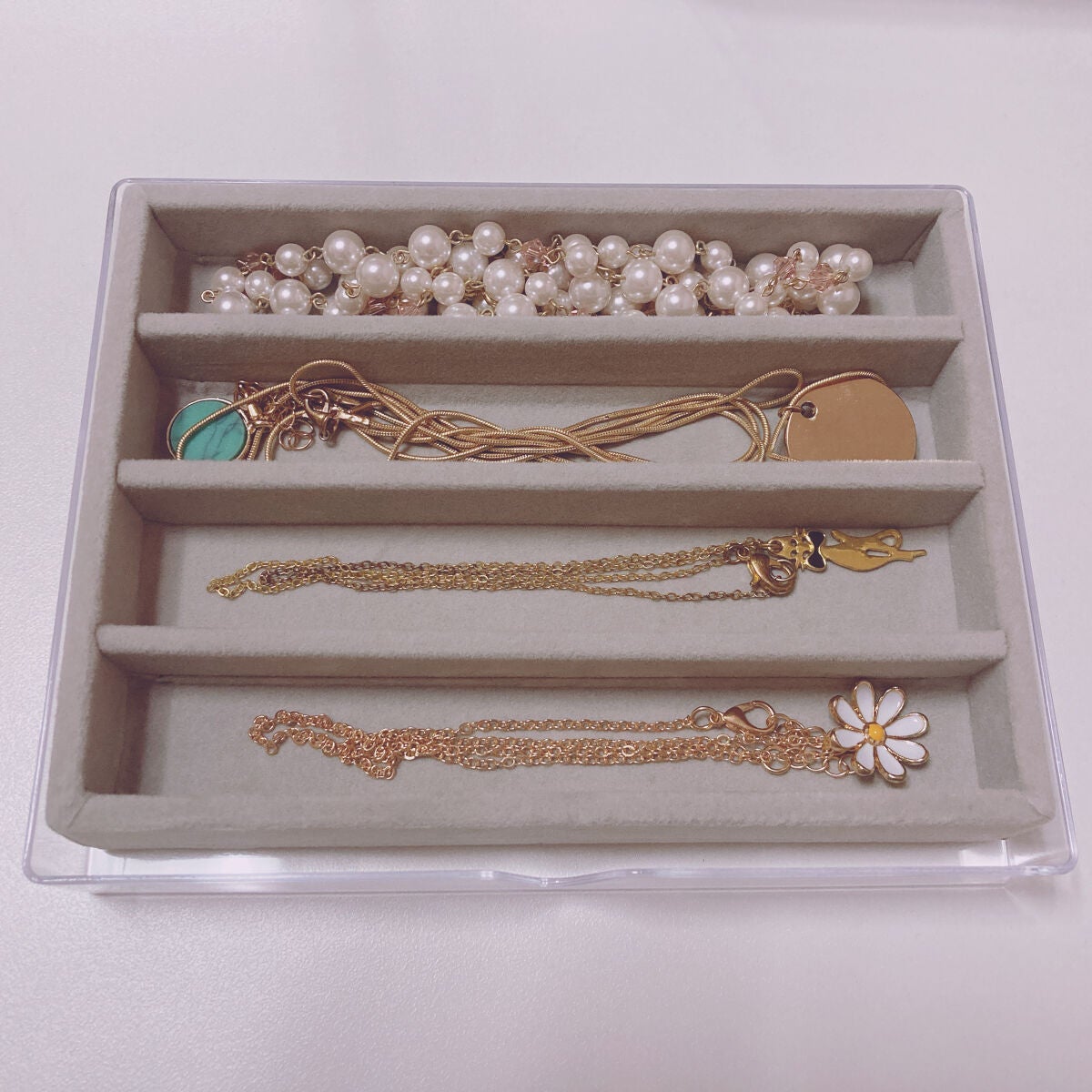 3段式クリアーケース/DAISO/その他化粧小物を使ったクチコミ(4枚目)