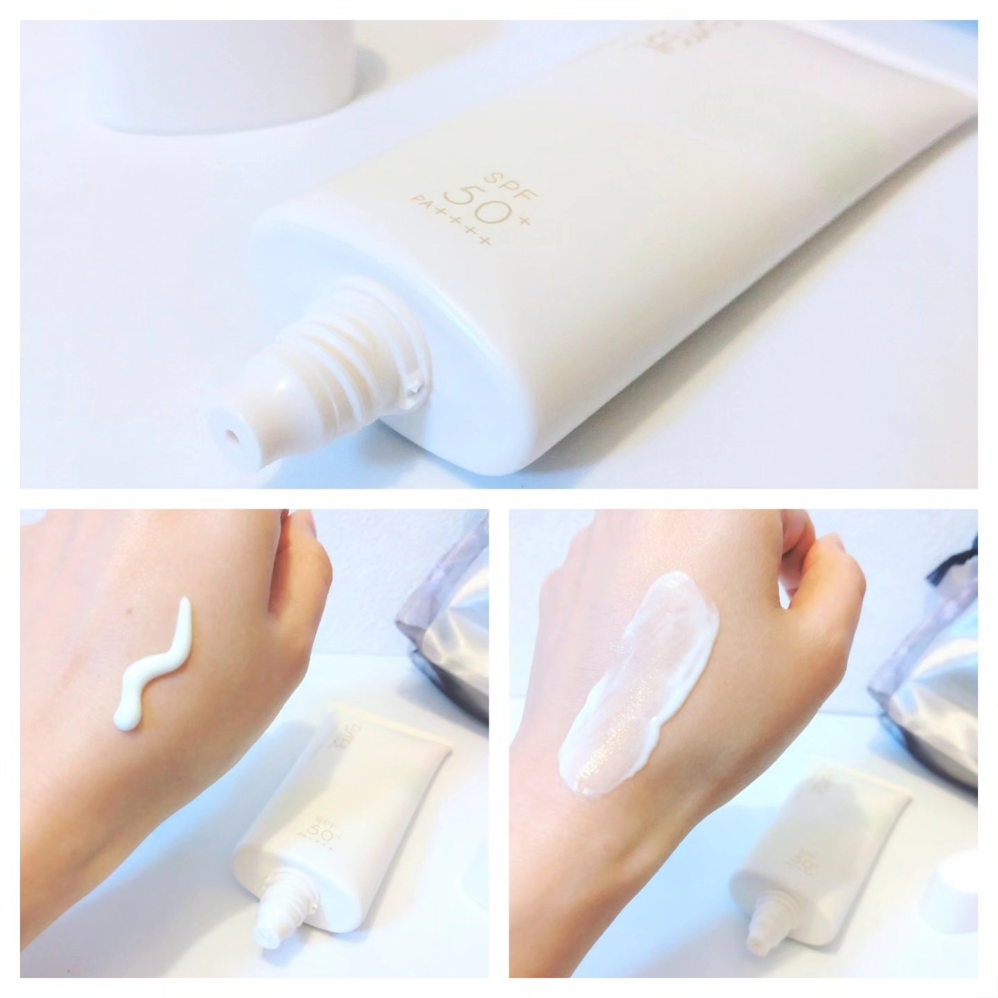 プロテクティブ UVエッセンス/excel/日焼け止めローションを使ったクチコミ（3枚目）