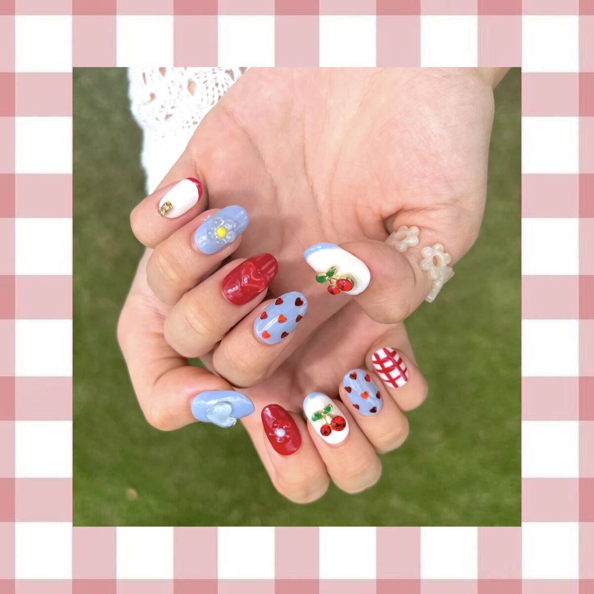 ネイルチップオーバルタイプ/DAISO/ネイルチップ・パーツを使ったクチコミ（2枚目）