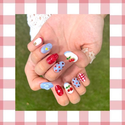 ネイルチップオーバルタイプ/DAISO/ネイルチップ・パーツを使ったクチコミ(2枚目)