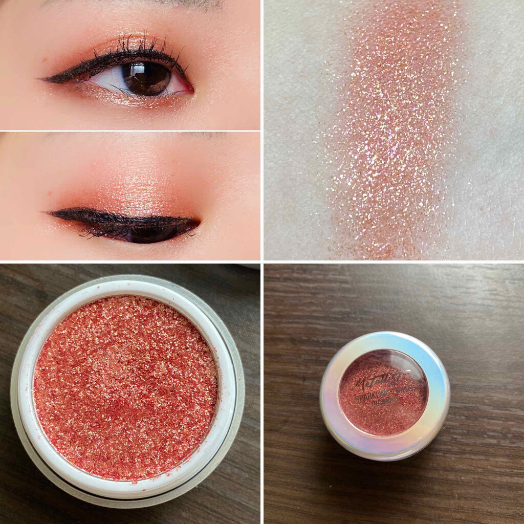 Metallist Sparkling Foiled Pigment/touch in SOL /単色アイシャドウを使ったクチコミ（1枚目）