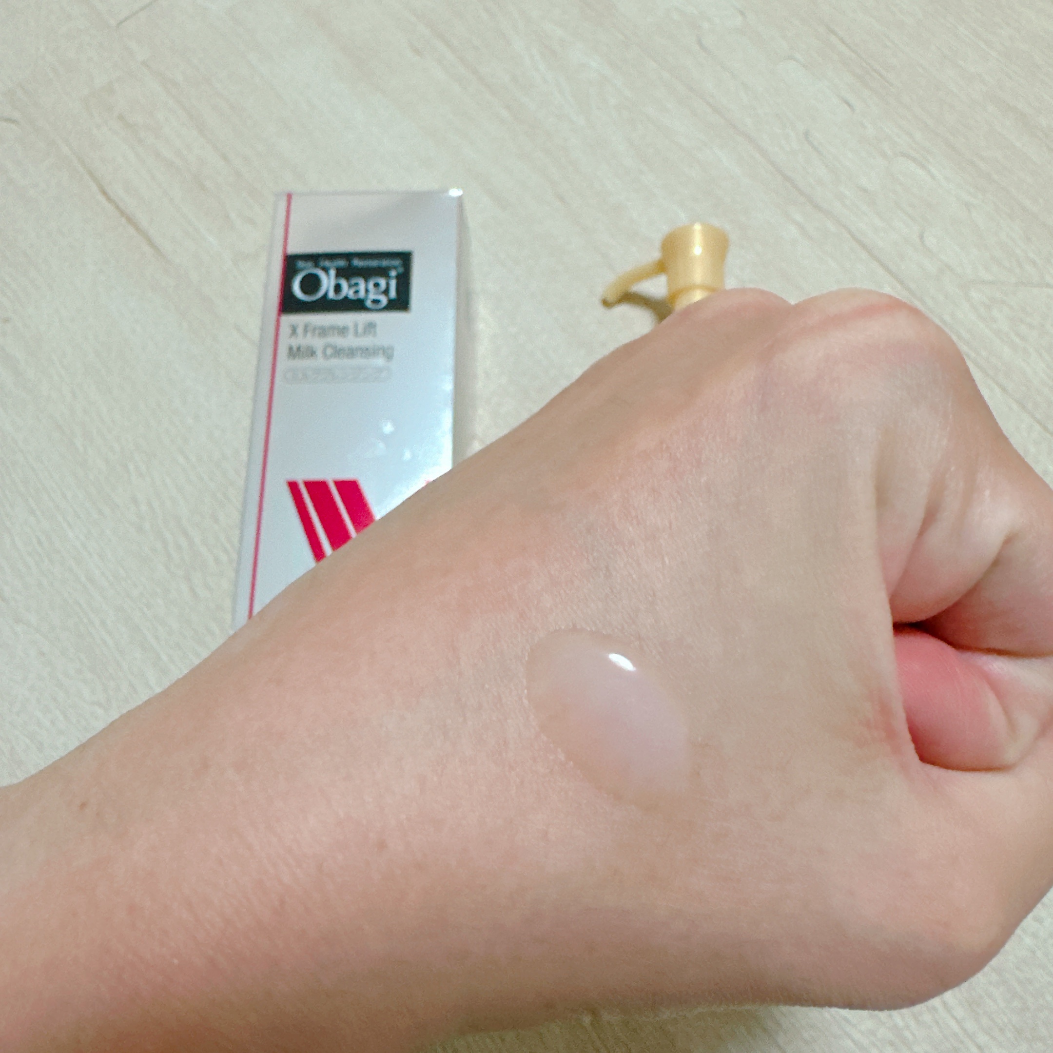 オバジX フレームリフトミルククレンジング/オバジ/ミルククレンジングを使ったクチコミ（3枚目）