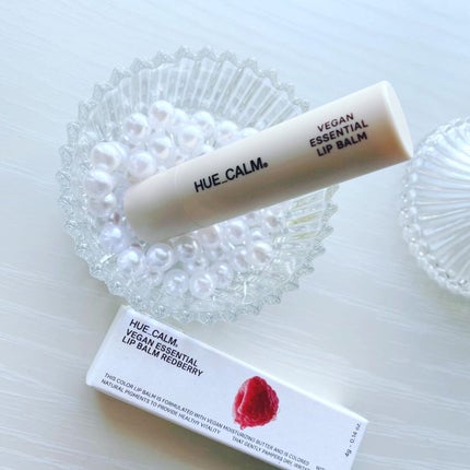 ヴィーガンエッセンシャルリップクリーム/HUE_CALM/リップクリームを使ったクチコミ(1枚目)
