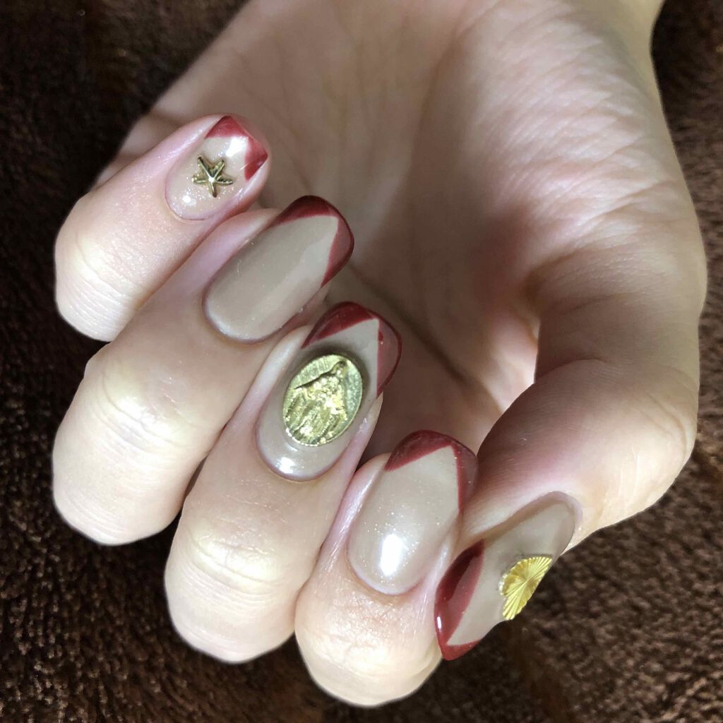 ウィークリージェル WG-25 Vintage Bordeaux/HOMEI/ジェルネイルを使ったクチコミ（2枚目）