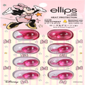 【ディズニー限定デザイン】ellips（エリップス）ヘアオイル シートタイプ8粒 （ピンク／ローズ＆グリーンの香り）ミニー