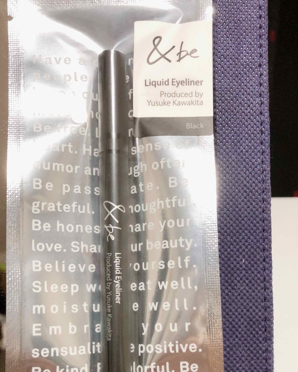 リキッドアイライナー/＆be/リキッドアイライナーを使ったクチコミ（1枚目）