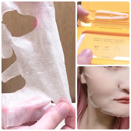 フレッシュハーブオリジンデイリーマスクパック/NACIFIC/シートマスク・パックを使ったクチコミ(2枚目)