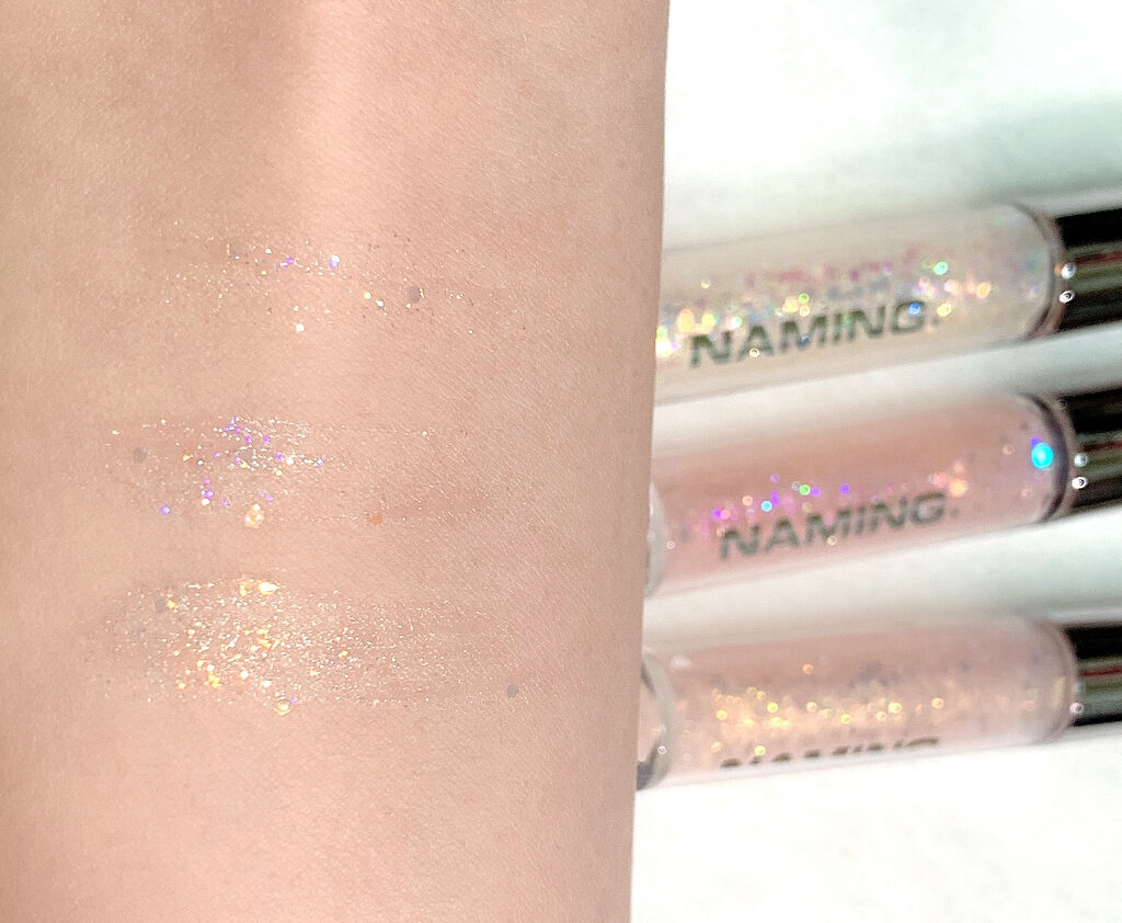  ダズリングアイグリッター/NAMING./リキッドアイシャドウを使ったクチコミ（3枚目）