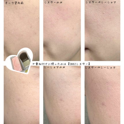 シームレストーン ブラッシュ/excel/パウダーチークを使ったクチコミ(2枚目)