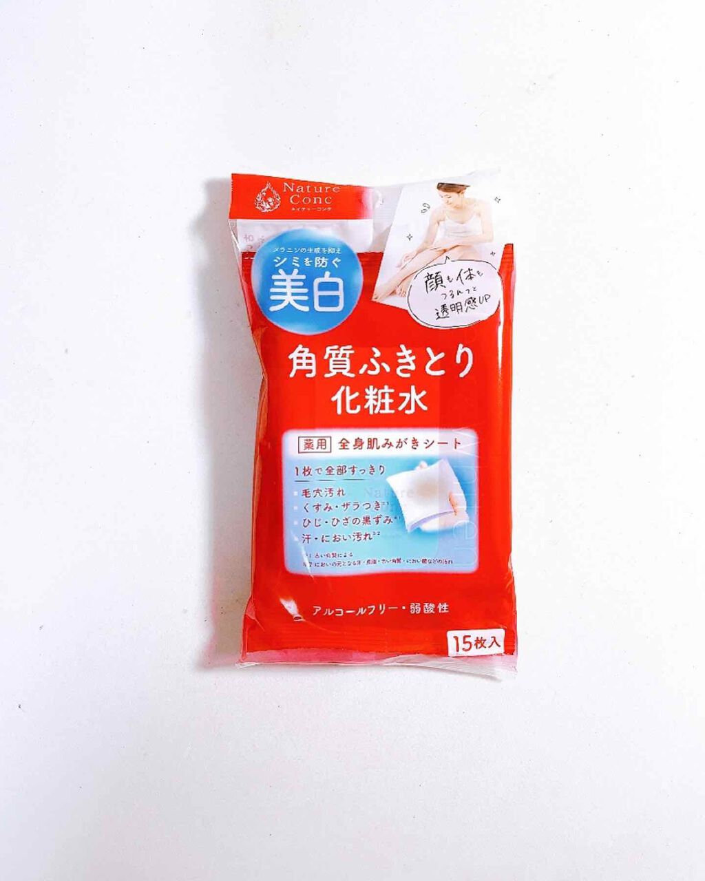ネイチャーコンク 薬用 ふきとり化粧水シート/ネイチャーコンク/トナーパッドを使ったクチコミ(1枚目)
