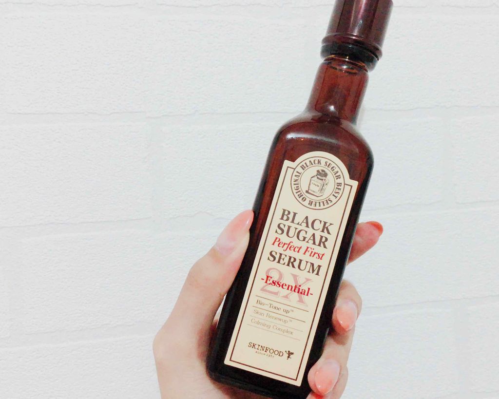 ブラックシュガー パーフェクトファーストセラム2X  エッセンシャル(旧)/SKINFOOD/美容液を使ったクチコミ（1枚目）