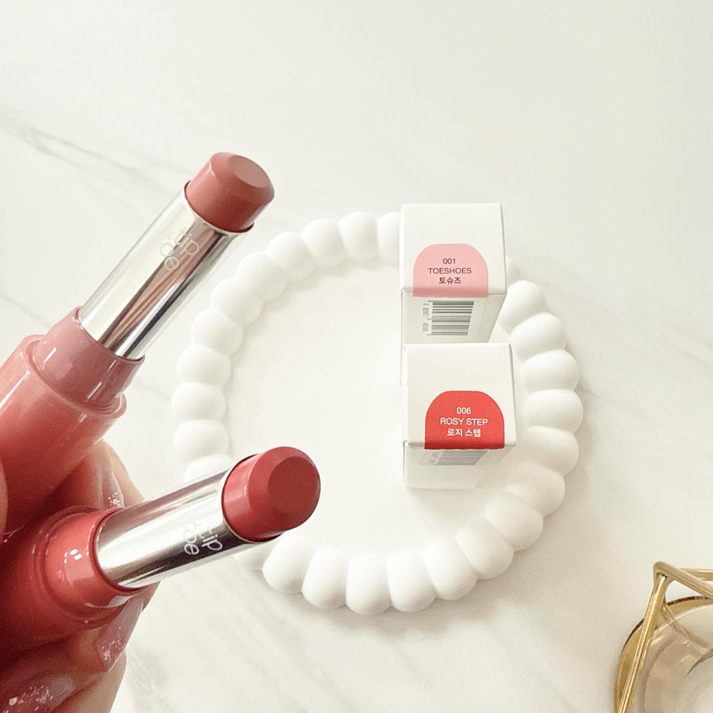 ジェリースティック 001 トゥシューズ/tiptoe/口紅を使ったクチコミ（2枚目）