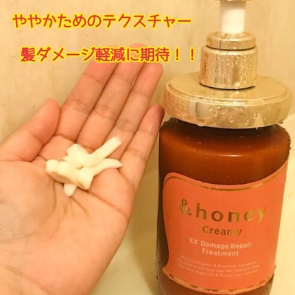 Creamy EXダメージリペアシャンプー1.0/ヘアトリートメント2.0/&honey/市販シャンプーを使ったクチコミ(4枚目)